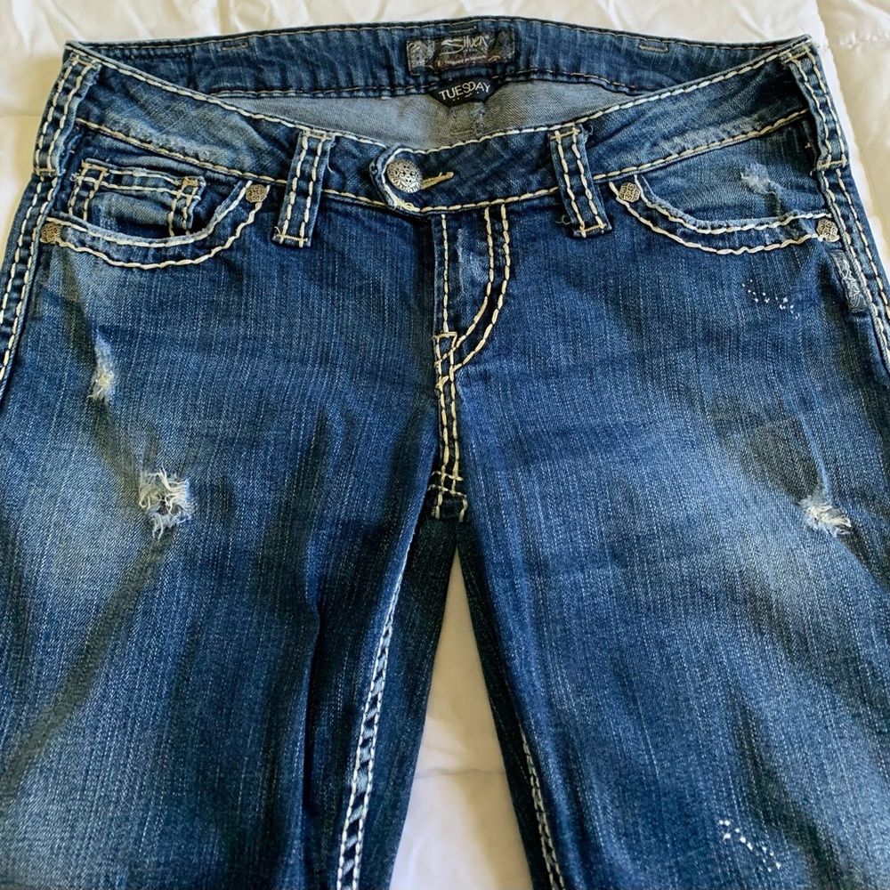 Silver jeans
